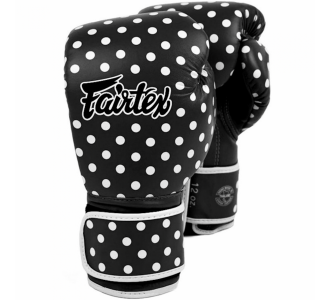 Перчатки боксерские Fairtex (BGV-14 Polka black)